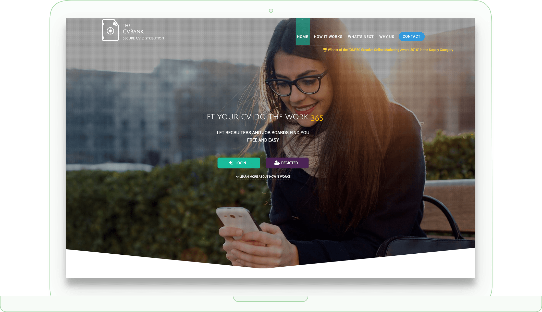 طراحی ظاهر TheCVBank.co.uk در تورنتو کانادا