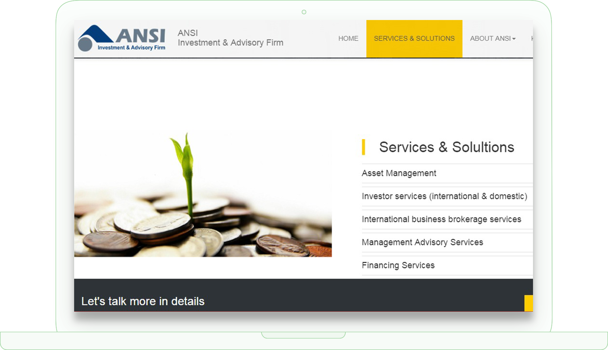 ANSI Website Design