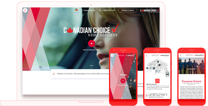 Canadian Choice Web Design in Toronto by WebValue Agency
