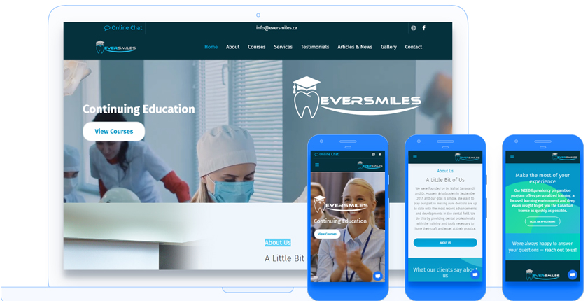 EverSmiles Web Design in Toronto by WebValue Agency