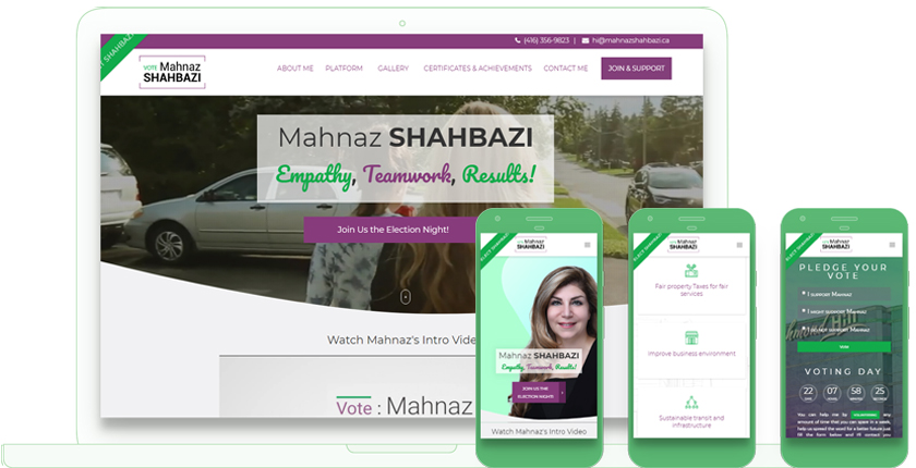 Mahnaz Shahbazi Website Design by Webvalue Agency