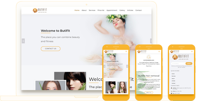 Butifit Website Design by Webvalue Agency