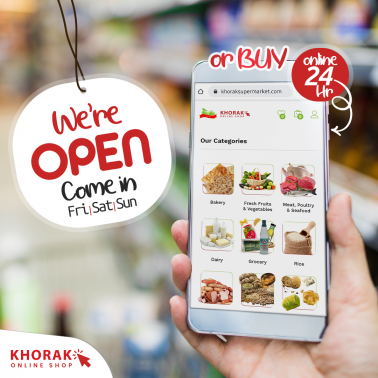 Khorak Supermarket Social Media Post