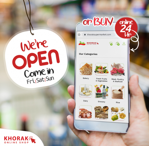 Khorak Supermarket Social Media Post