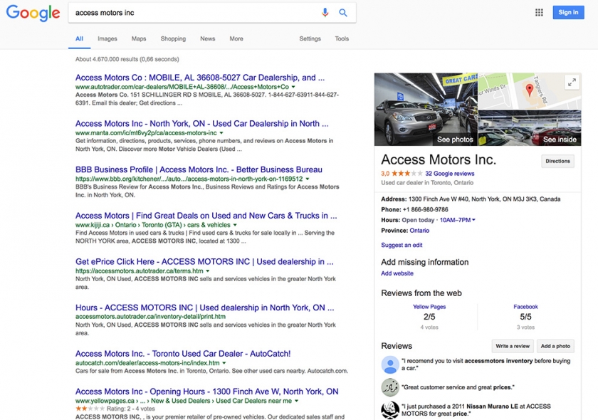 نتایج جستجوی گوگل با تور مجازی